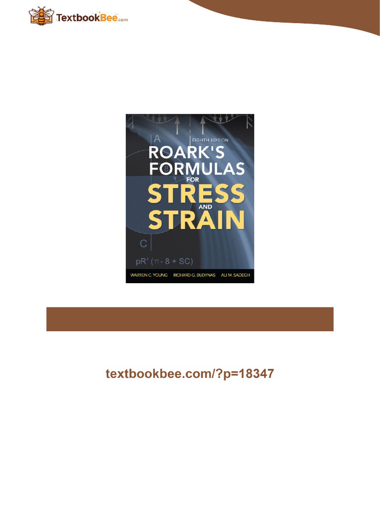 Roark s Formulas for Stress and Strain 8th Ed 8th Edition Warren C ...