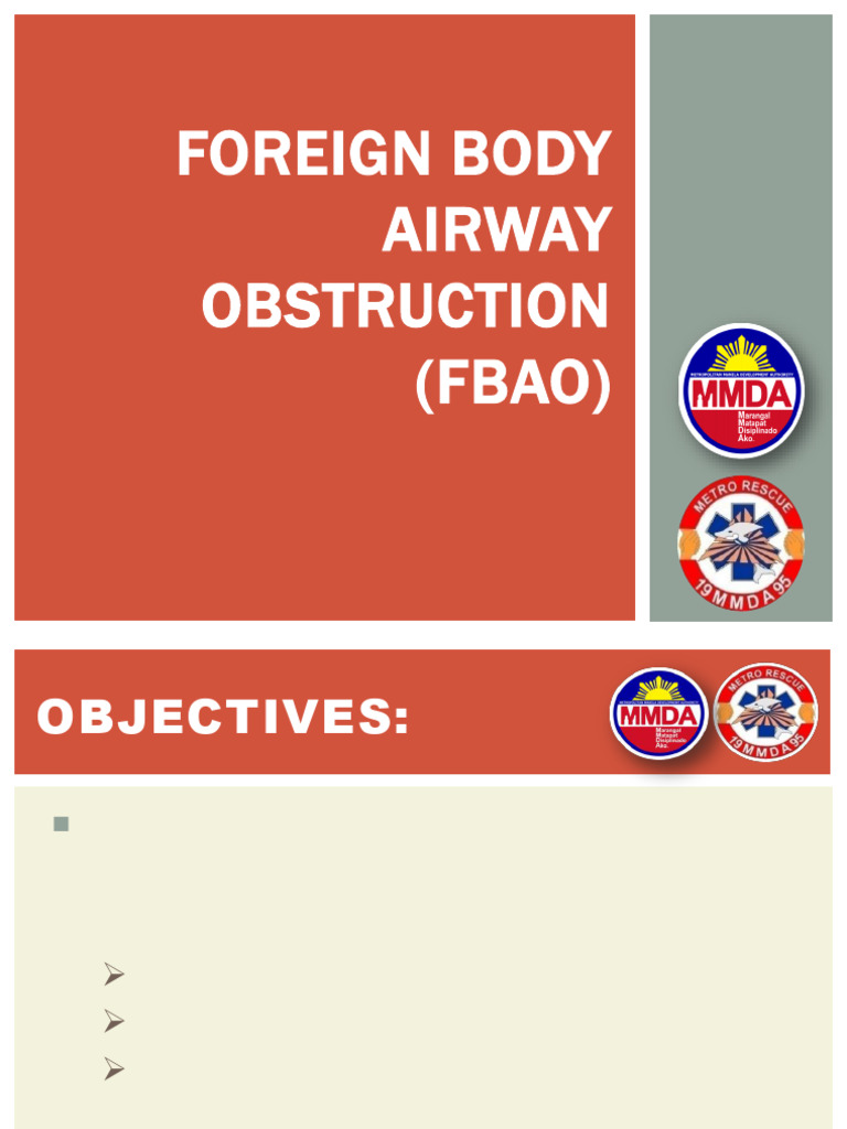 FOREIGN BODY AIRWAY OBSTRUCTION | PDF | Respiratory Tract ...