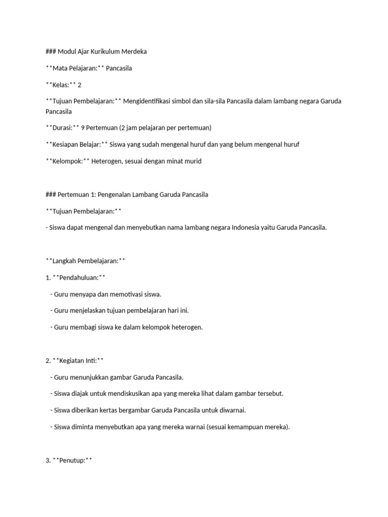Modul Ajar Kurikulum Merdeka | PDF