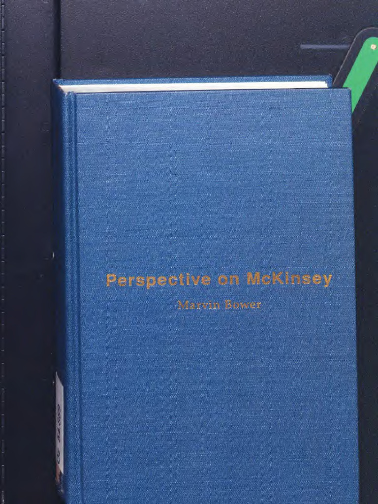 Perspective On McKinsey - Marvin Bower | PDF | Mc Kinsey & Company