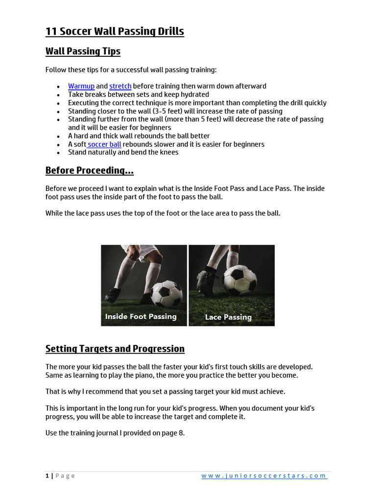 11 Soccer Wall Passing Drills | PDF | Chess | Chess Theory