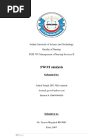 Download SWOT Analysis by Ashraf Ali Smadi SN1027010 doc pdf
