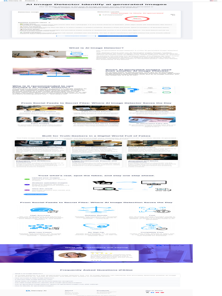 AI Image Detector Identify Ai Generated Images | PDF | Artificial ...