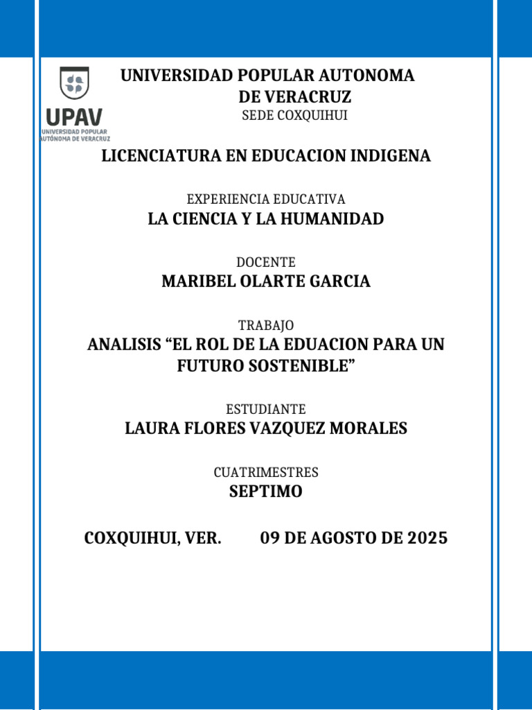 El Rol de La Educacion para Un Futuro Sostenible | PDF ...