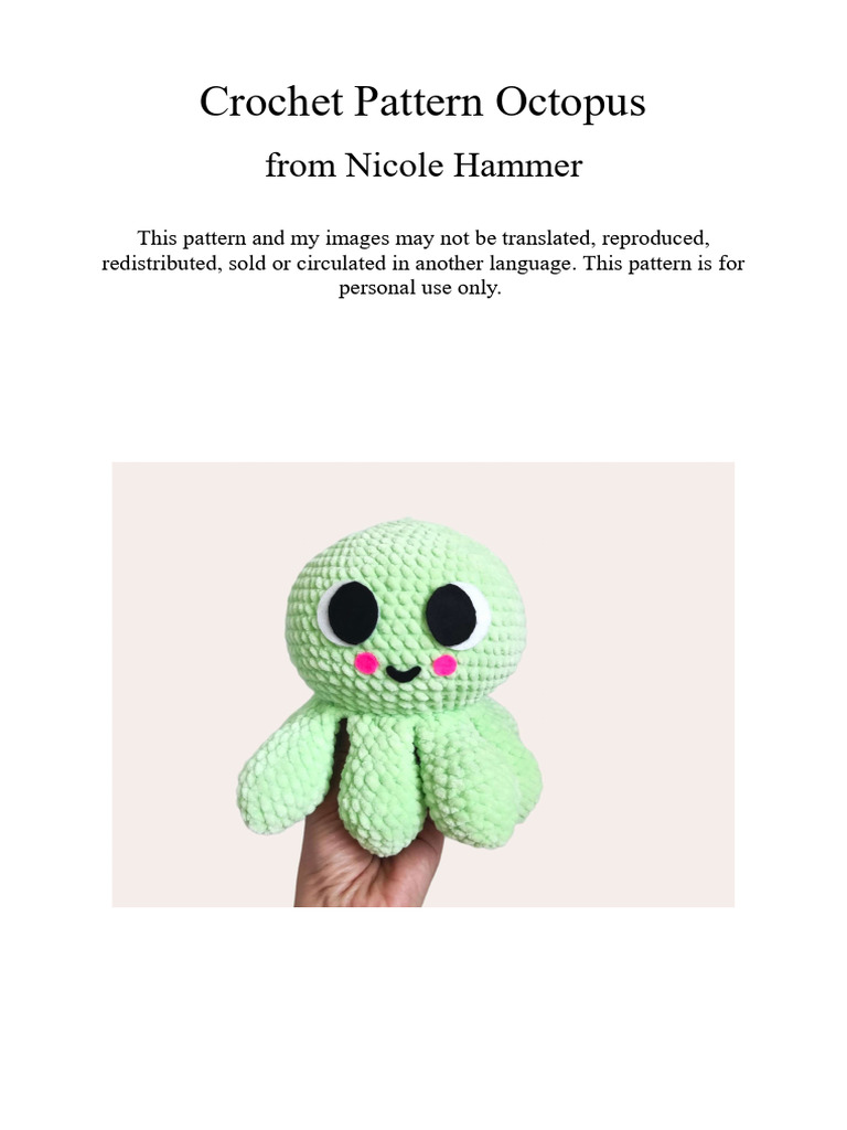 Octopus Pattern | PDF