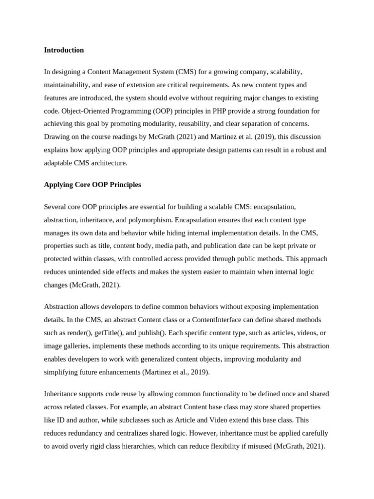 Discussion Assignment Unit 5 | PDF | Object Oriented Programming ...