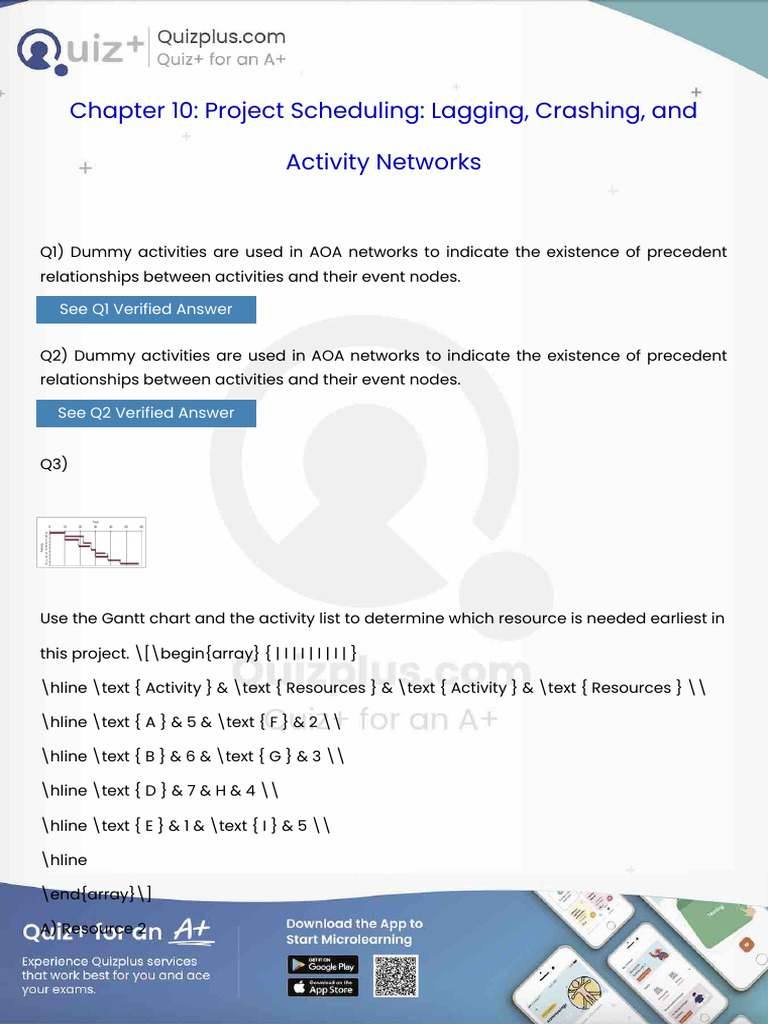Dummy Activities Are Used in Aoa Networks to Indicate the Existence of ...