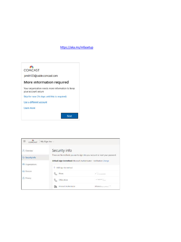 MFA setup steps (1) (1) | PDF