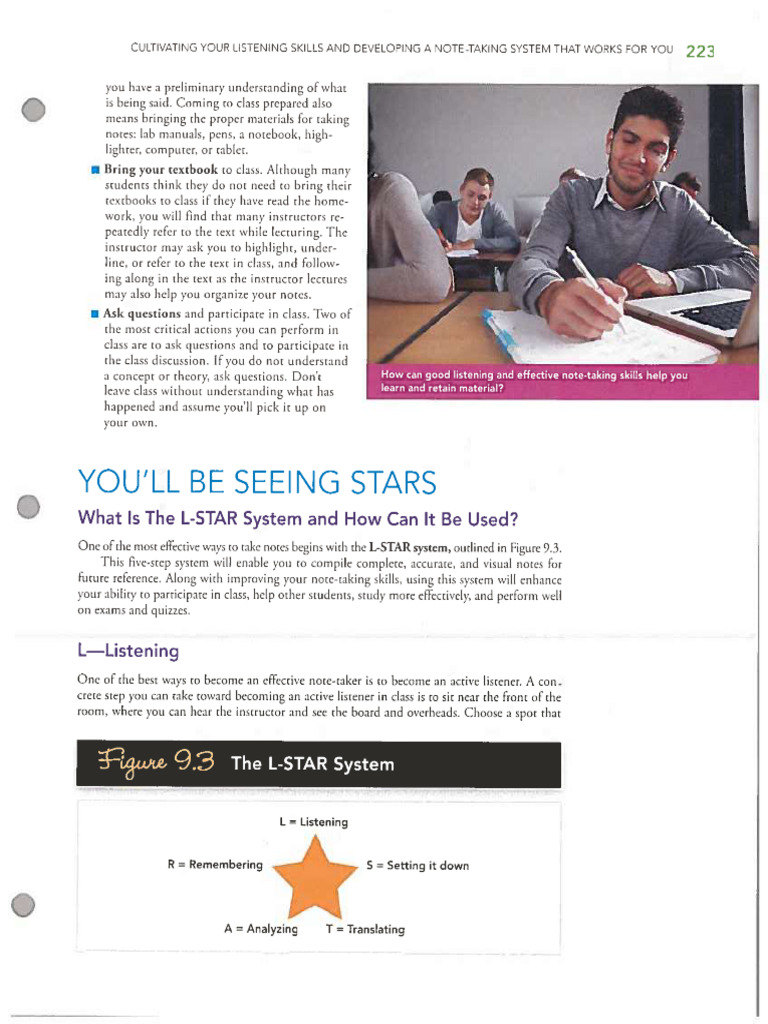 L STAR and Note Taking Systems 8esqy Ocr | PDF | Learning | Human ...