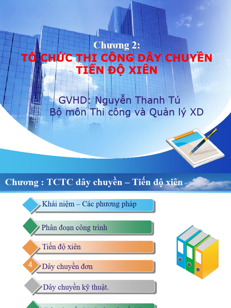 TCTC- C 2 to Chuc Thi Cong Day Chuyen- Tien Do Xien | PDF