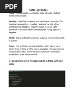 Pikachu Drawing with Python Turtle | PDF