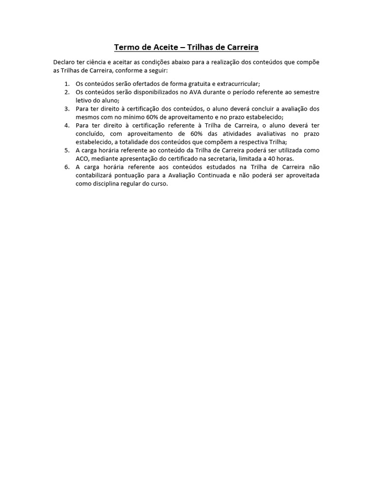 Termos e Condicoes | PDF