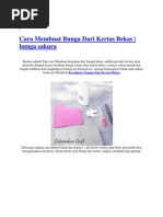 Download Cara Membuat Bunga Dari Kertas Bekas by Khairul Fajri SN102705310 doc pdf