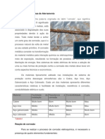 A Corrosão Nos Sistemas de Redes Eléctricas de Terras