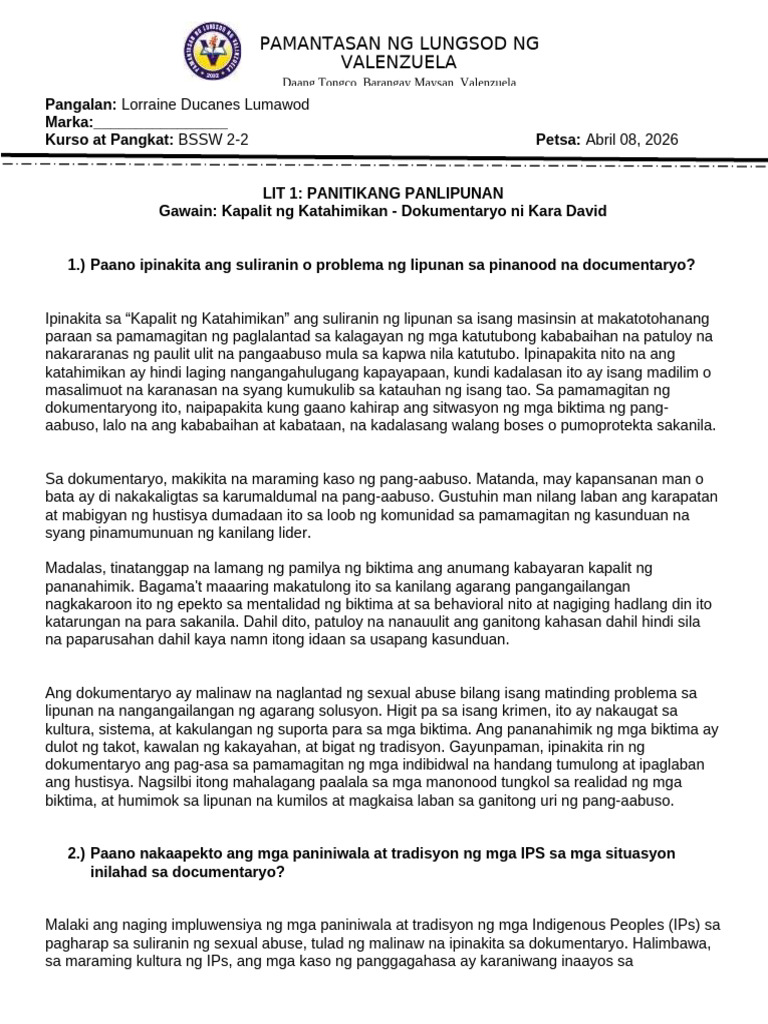 Lit 1 - Format | PDF