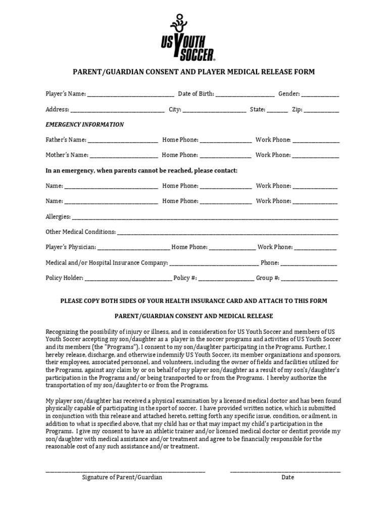 Csa Medical Release Form PDF | PDF | Medicine | Health Care