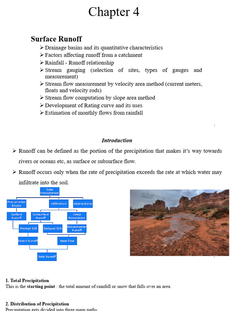 Chapter 4 Surface Runoff SRK-1 | PDF | Surface Runoff | Drainage Basin