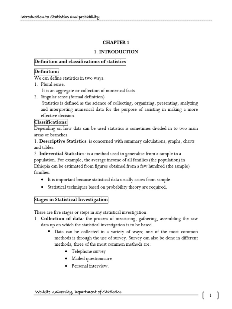 Introduction to Basic Statistics | PDF | Statistics | Level Of Measurement