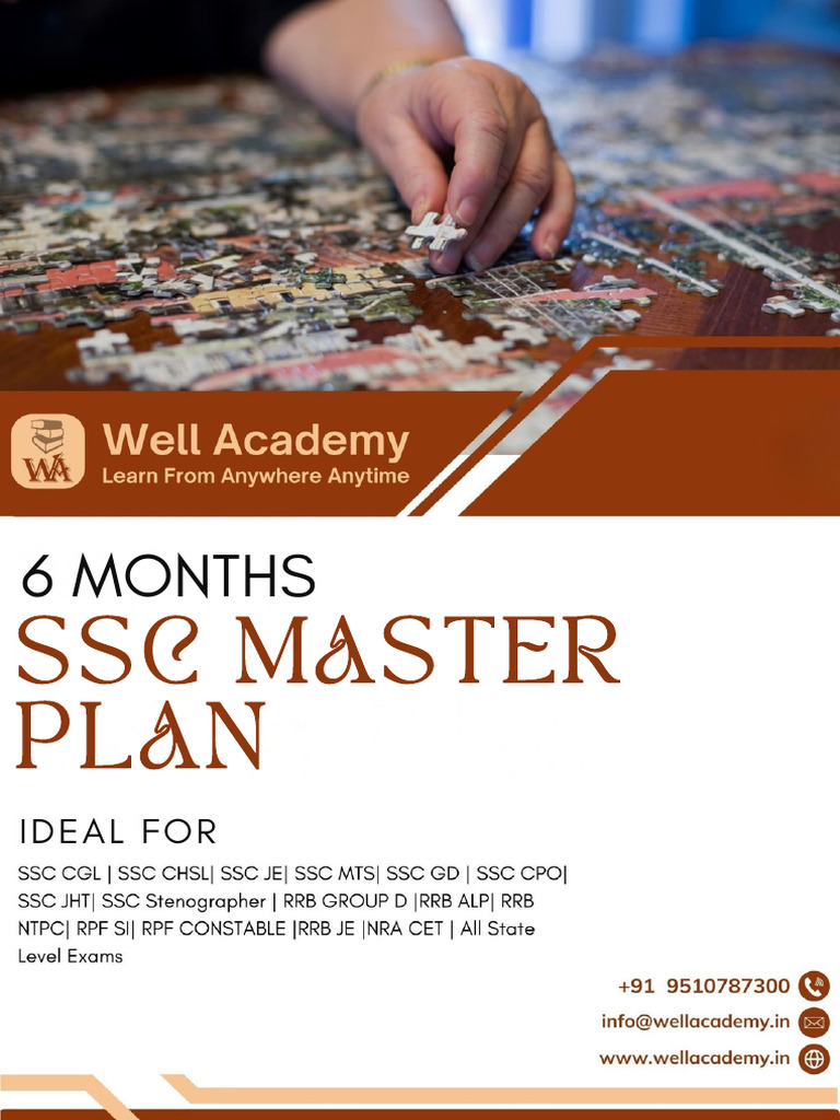 6 Months Ssc Master Plan | PDF | Linguistics