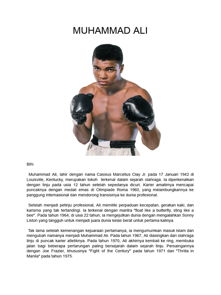 Biografi Muhammad Ali | PDF