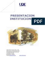 Presentación Institucional UDE 2012