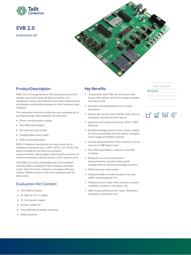 TC_EVB_2.0_Product_Brief | PDF | Usb | Power Supply