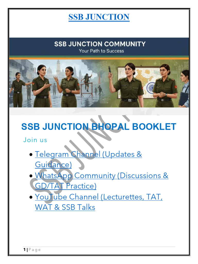 Bhopal Booklet by SSB Junction | PDF