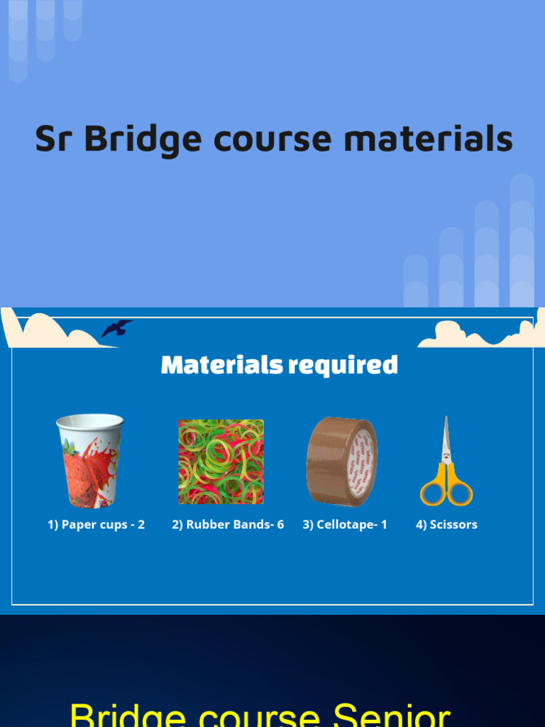 Overall Bridge Materials - Senior | PDF