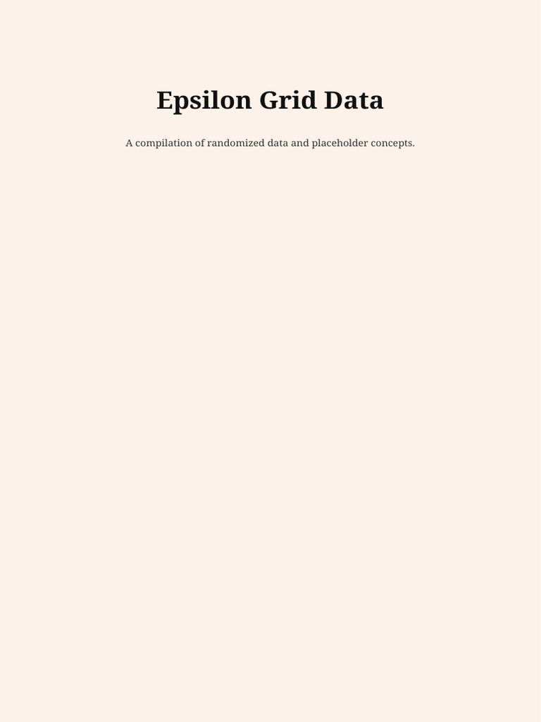 Sample Document Epsilon | PDF | Paragraph | Text
