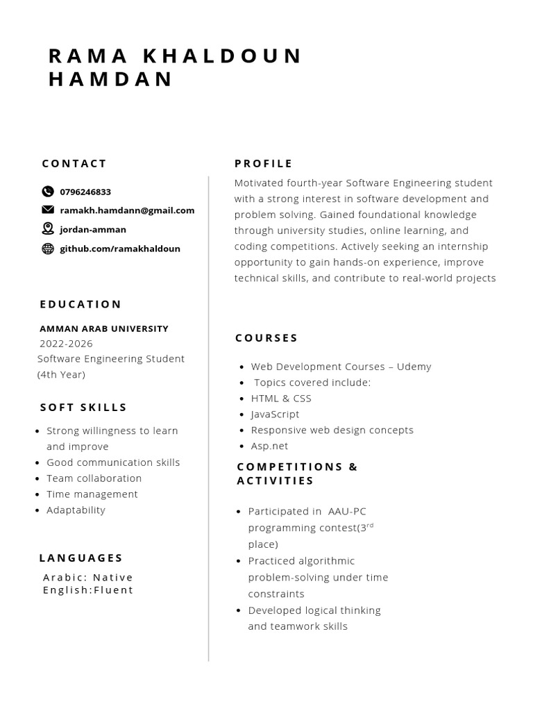 Rama's-CV | PDF