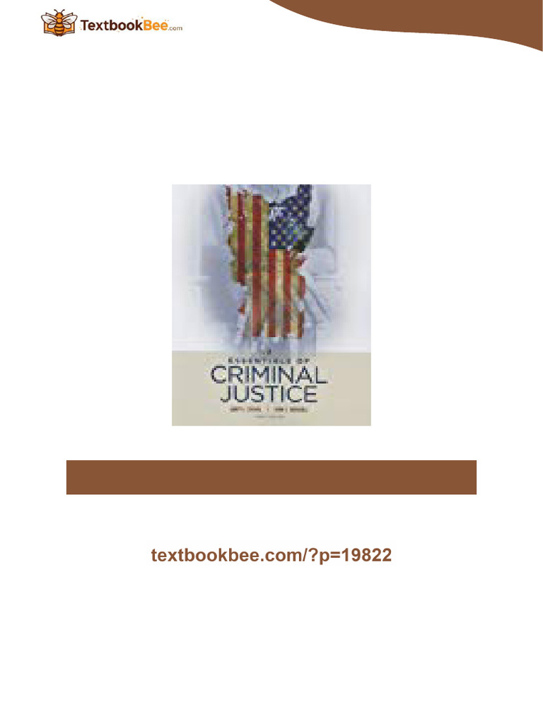 Essentials of Criminal Justice 10th Edition by Larry Siegel, John