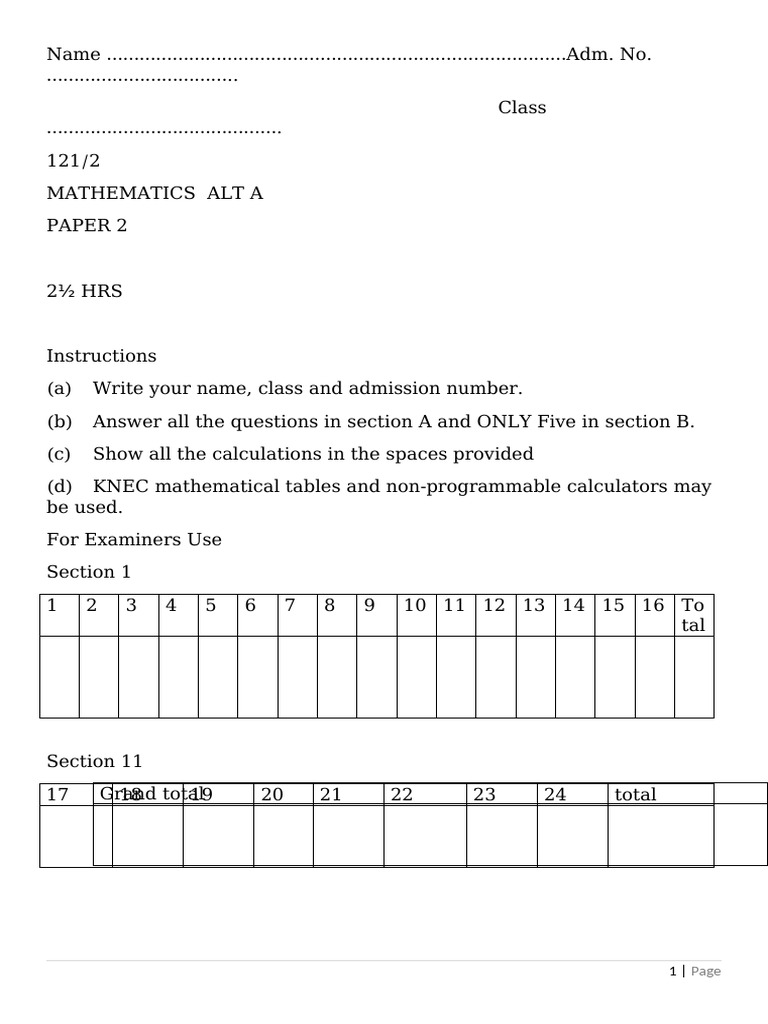 MATHEMATICS-FORM-3-PAPER-2 | PDF | Circle | Acceleration