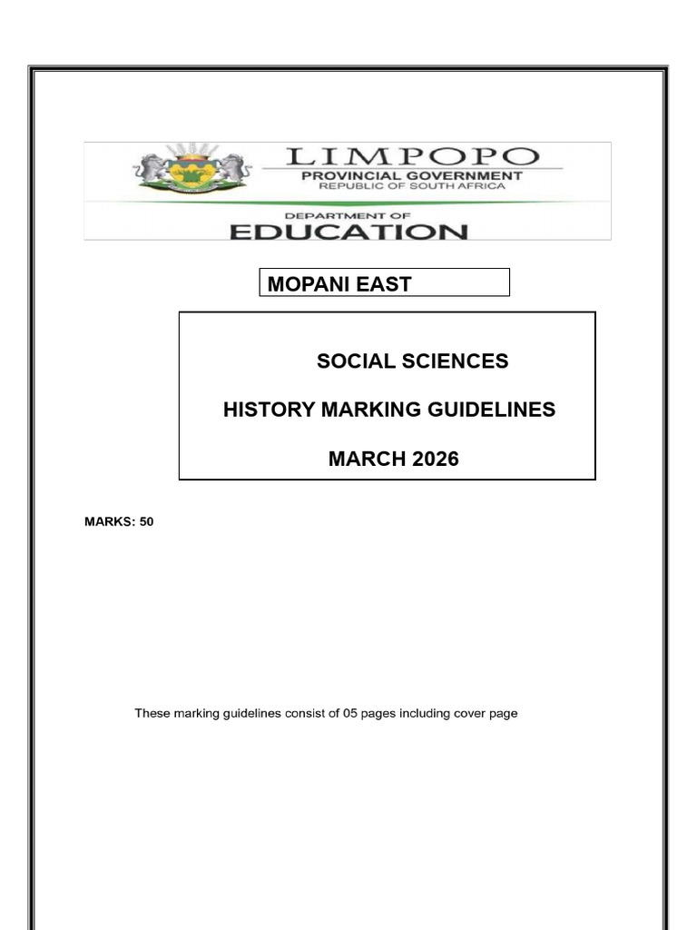 Grade 9 History Task 2 Marking Guidelines March 2026 Ssd | PDF | Nazi ...