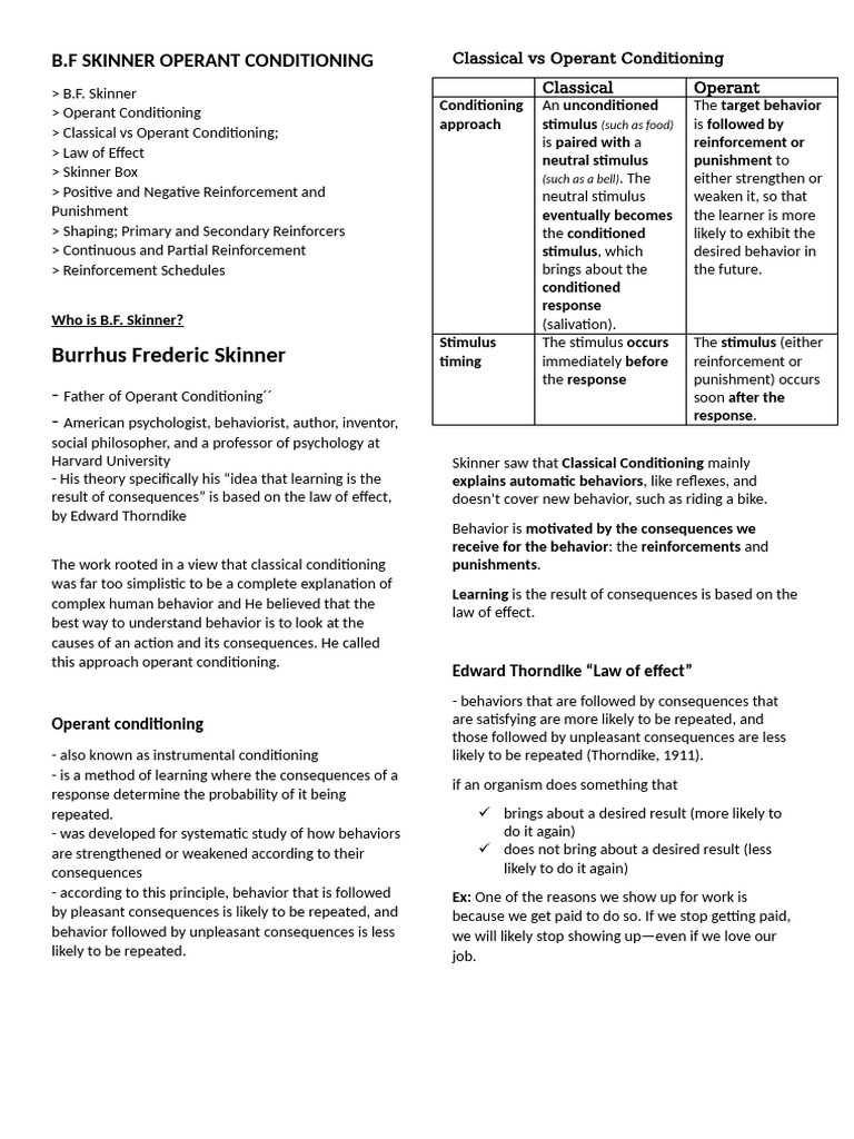 Operant Conditioning Orig | PDF | Reinforcement | Behavioural Sciences