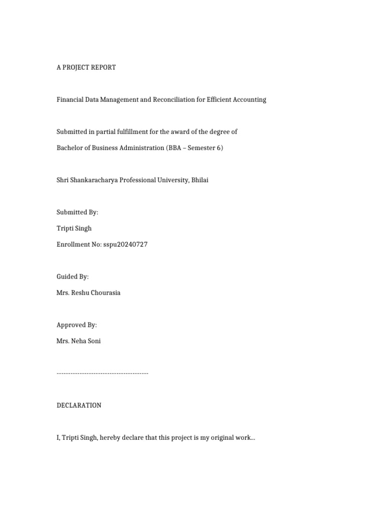Tripti Project | PDF