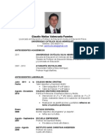 Profesor Educación Física CV Licenciado Educación