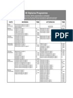 November 2012 Exam Schedule