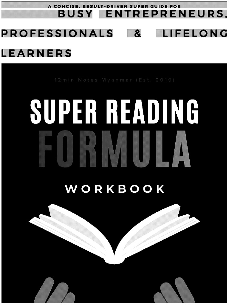 2. Super Reading Formula (Workbook)_k2opt | PDF