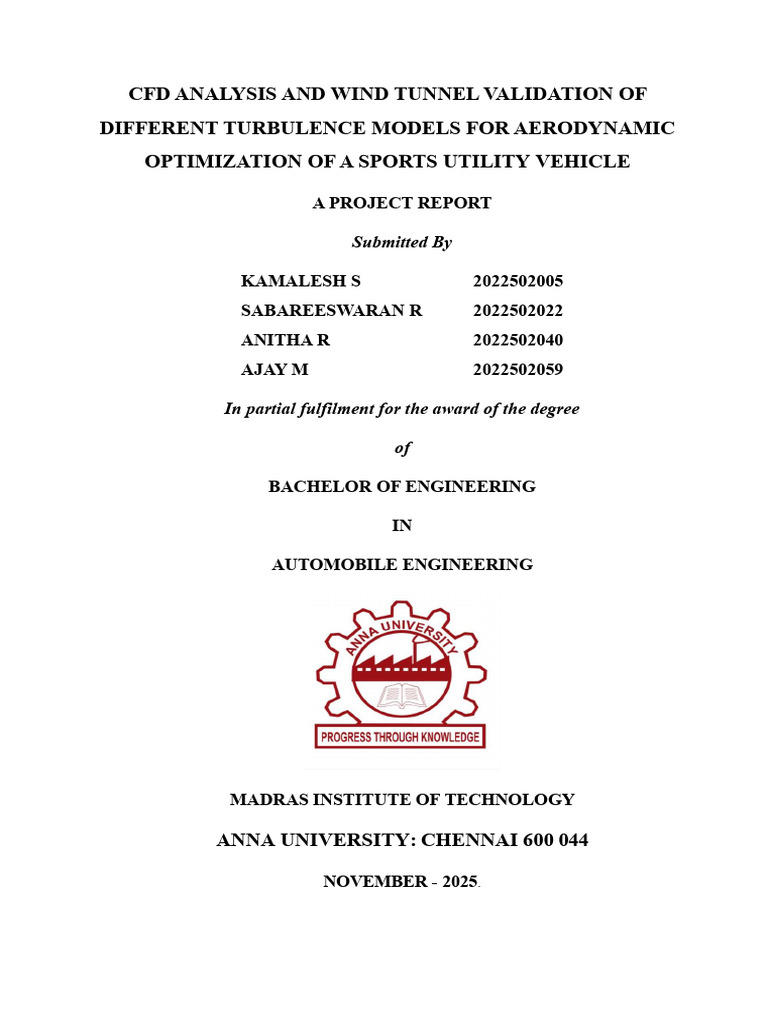 Phase One Final Report final............Report | PDF | Drag (Physics ...