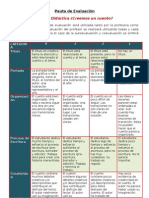 Pauta de Evaluacion Cuento