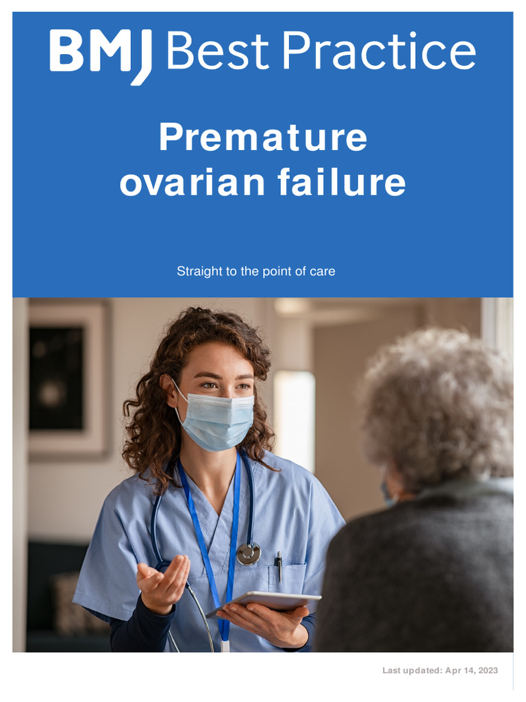 Premature Ovarian Failure | PDF | Menopause | Ovarian Cancer