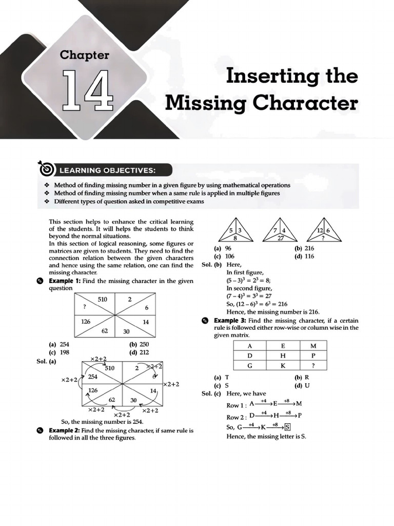 Insert Missing Characters | PDF