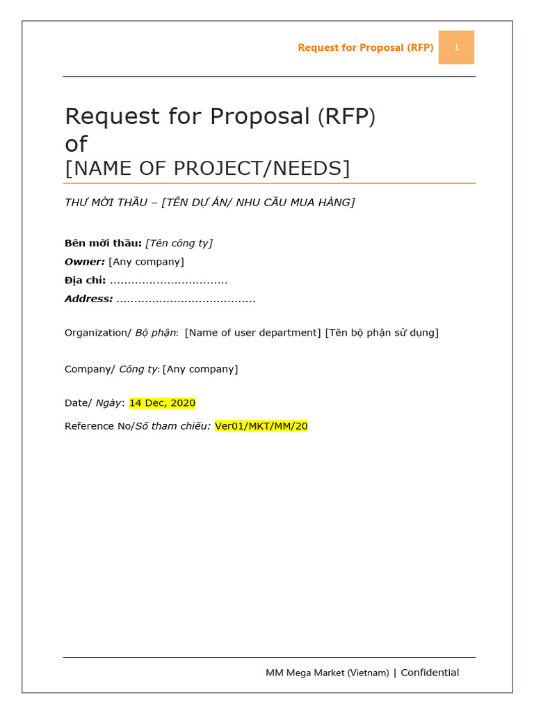 RFP form | PDF