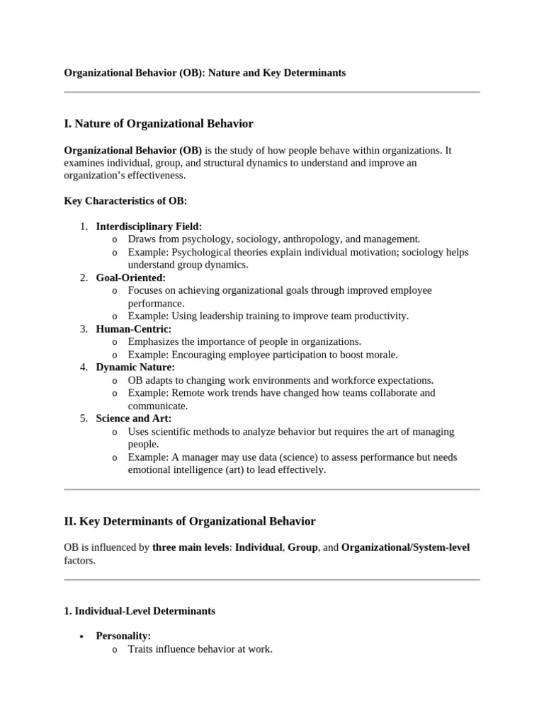 Ob Module 1 Personal Notes | PDF