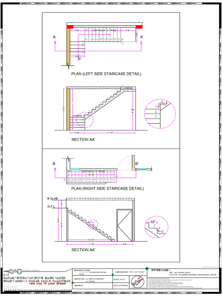 BASEMENT STAIRCASE MR MANAS YADAV-Model | PDF
