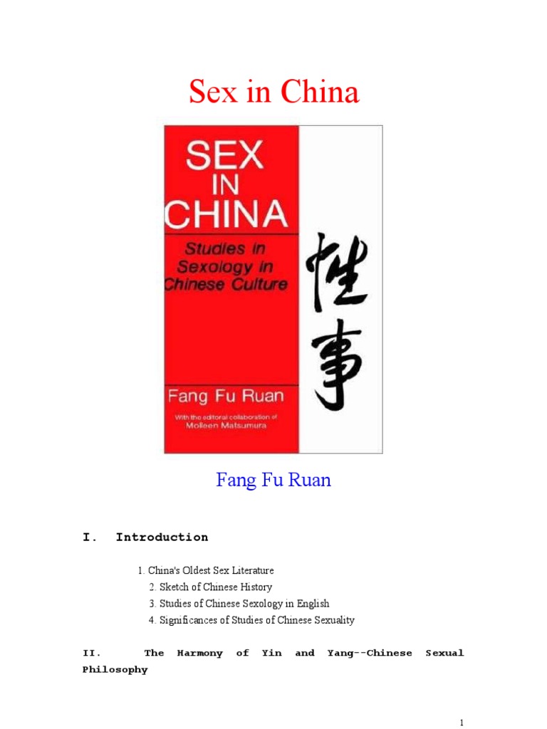 Sex in China PDF Confucianism Yin And Yang