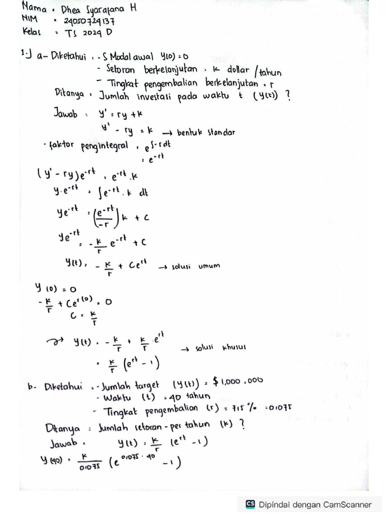 Math Tugas 2 | PDF
