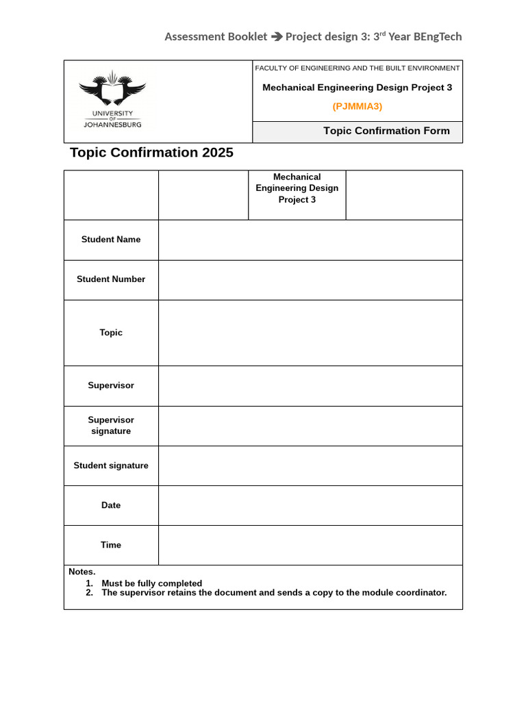 Assessment Booklet_project Design 3A_2025 | PDF | Evaluation | Reason
