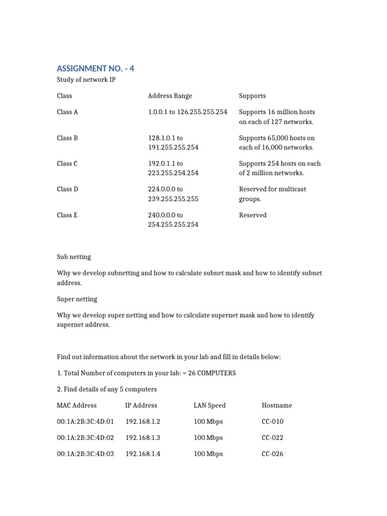 Assignment 4 | PDF