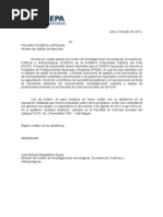 Carta de Invitacion